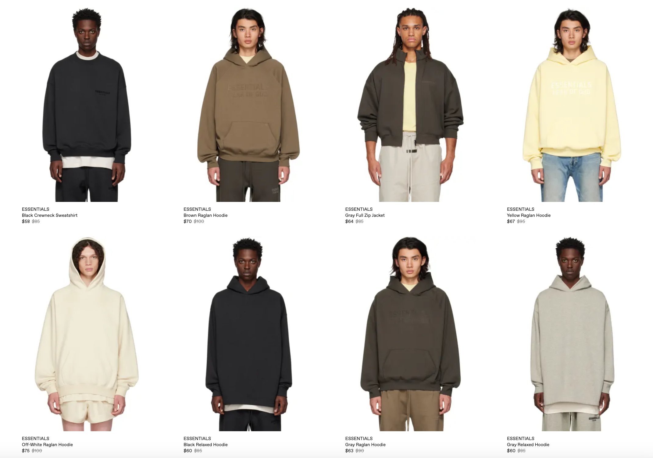 SOLELINKS on X: Ad: More styles added on sale Fear of God Essentials  Collection Mens: Womens:  Kids:  / X