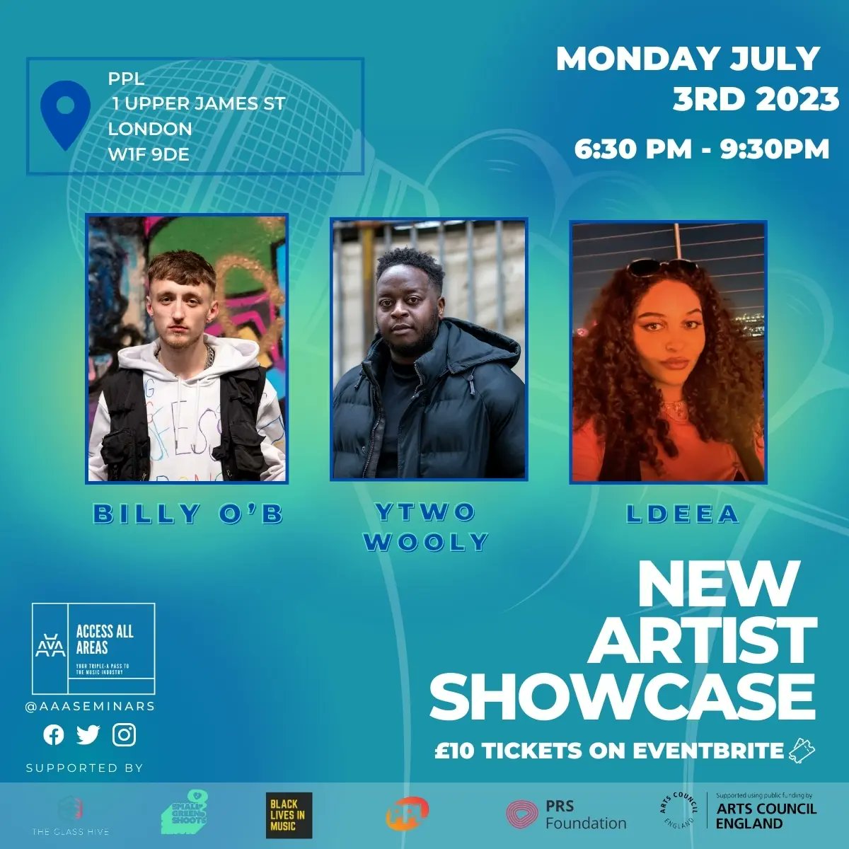 AAAseminars's tweet photo. Cop your early bird £5 tix now to the next #AccessAllAreas x @BLKLivesinMusic Mon July 3rd for #MentalHealth special from 630-930p @PPLUK
Hosted by @DJPharaohG & moderated by #FatsMoeva 4 panellists & 3 unsigned artist PAs
Tix & more info via: https://t.co/87l4TV9lEq #MusicBiz https://t.co/eiH3hjbvWT
