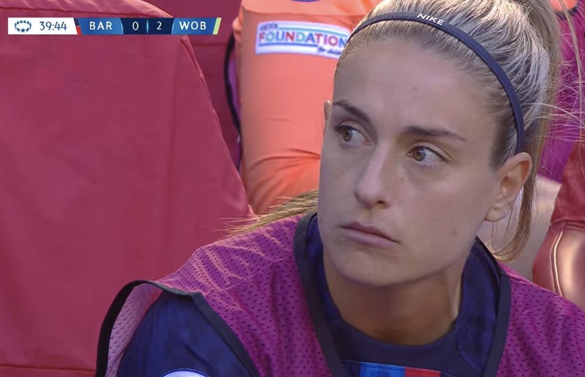 Bar a Universal On Twitter Image Alexia Putellas Looks Sad On The bar-a-universal-on-twitter-image-alexia-putellas-looks-sad-on-the