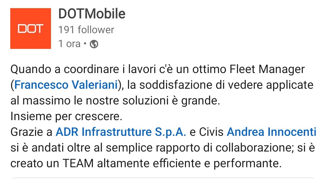 ValerianiF87's tweet photo. Adr Infrastrutture Spa 
Continua lo sviluppo del nostro programma di gestione mezzi - carburante e accise.
#dotmobile #adrinfrastrutture #transazione4.0 #innovazione  #contabilità #gps #monitoraggiomezzi #investimenti #accise #dogane #aeroportidiroma https://t.co/InQxdCfJ9t