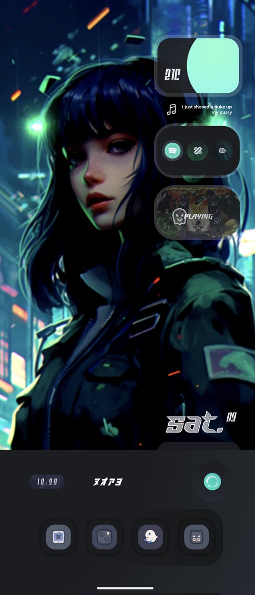 chaosojj's tweet photo. Darker wall today
Some improvements 
@andrea_yf24 glOo icons
@IBA_Graphics icon featureR  (drawer)
@lkn9x phantom icons 
@ModArt_Kim weather
Art credits to authors
🔥🙏 https://t.co/FLerJ3dVm3