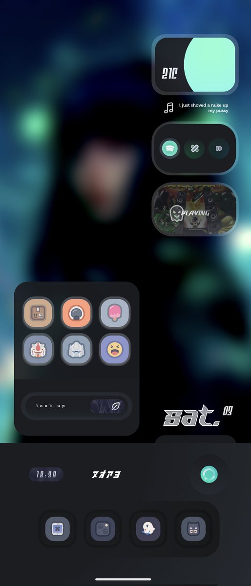 chaosojj's tweet photo. Darker wall today
Some improvements 
@andrea_yf24 glOo icons
@IBA_Graphics icon featureR  (drawer)
@lkn9x phantom icons 
@ModArt_Kim weather
Art credits to authors
🔥🙏 https://t.co/FLerJ3dVm3