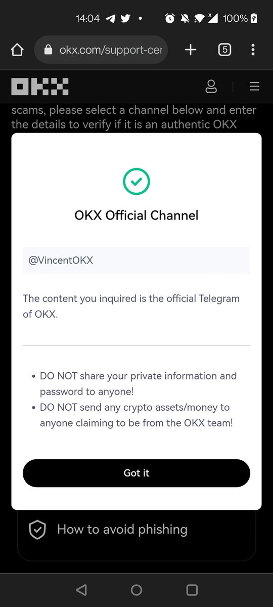 DefiFella's tweet image. All information has now been passed to okx and we&apos;re waiting for the relevant team to contact us.

Two verified channel members @VincentOKX and @LoganOKX scammed us so if we don&apos;t get a response we like we will be taking legal action against OkX to not only doxxed these two to…