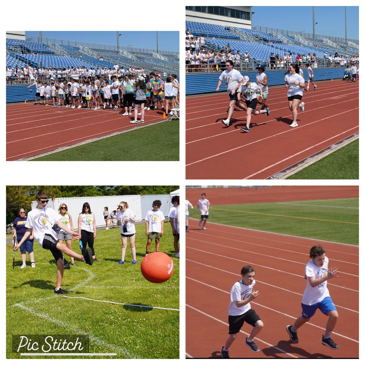 CoachHoffBMS's tweet photo. A wonderful day for the Massapequa School District at the Empire Victory Games held at Mitchel Field yesterday!  With 87 participating student athletes, 350 student boosters, dozens of teachers and family members all enjoying a great day!! https://t.co/ehsNLn0kYe