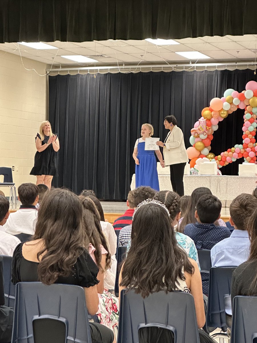 jenna_brown's tweet image. So incredibly proud of this girl! We practiced hard for her promotion ceremony &amp;amp; she killed it! These past 5 years have flown by &amp;amp; we’ve been through a lot together. I’m going to miss her a whole lot🥹🩷 @Miss_Guerra12 #lifeinALE @NISDSpecialEd #alwaysalobo