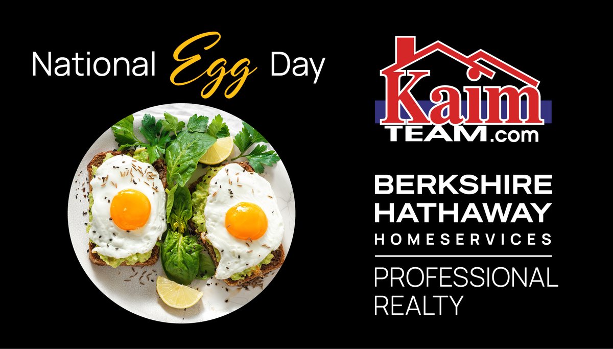 Eggs are packed with protein and essential vitamins! Celebrate #NationalEggDay! 🥚 #themichaelkaimteam #kaimteam #BHHSPro #BHHS #BHHSrealestate