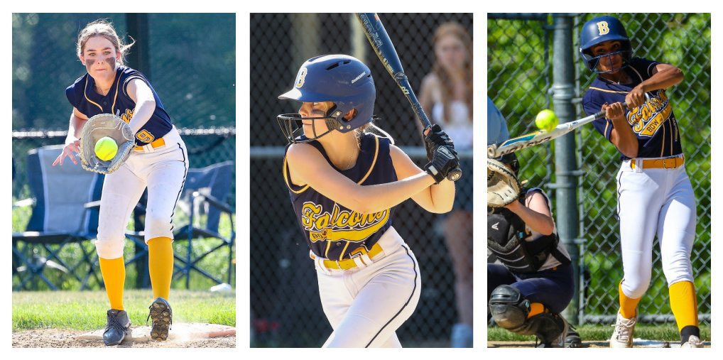 A round of applause as well for our BHS Spring Sports Awards honorees:

Emma Kelly, junior, Most Improved Player
Amelia Clark, senior, Falcon Award
Hannah McGonigle, senior, Most Valuable Player (season and career)

#FalconSoftball x #RollFalcs