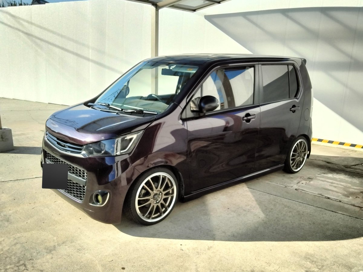 mint_812's tweet photo. 車検完了でしばらくはこの仕様で乗ります🙂
暑いからクリスタルモーヴ貼った https://t.co/KNxAdGfvyR