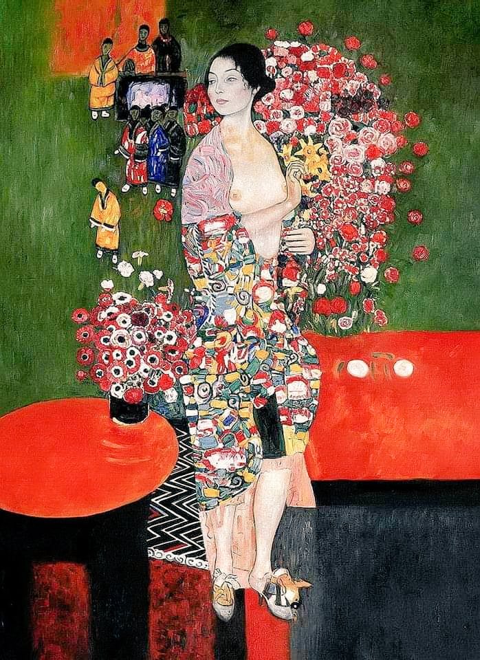 'The Dancer' by the #Austrian #symbolist #painter #GustavKlimt 🎨🇦🇹 One of #Klimt's last paintings, completed between 1916 and 1918 as an oil on canvas.