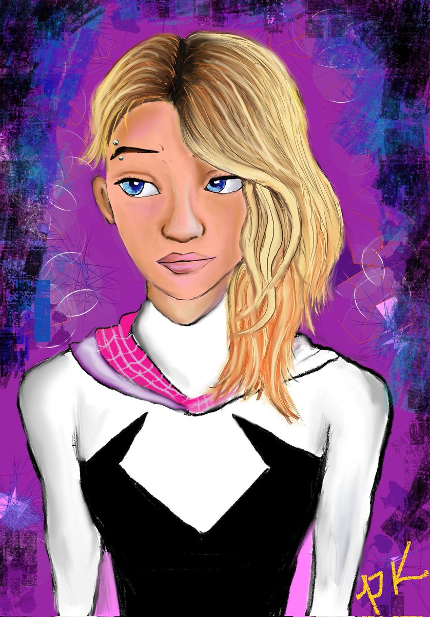 Gwen Stacy (Spider Gwen) 🌻💕🕸️

Digital art made with Procreate.

#spiderman #acrossthespiderverse #gwenstacy #spidergwen #milesmorales #miguelohara #thespot #sonypicturesanimation #animation #animationaart #sony #spiderverse