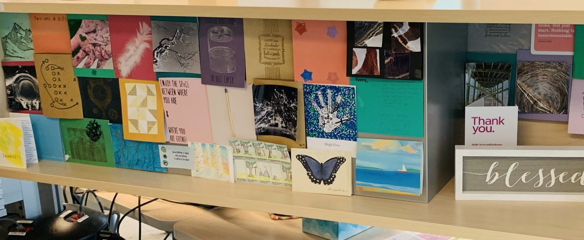 iamTurman's tweet photo. A cubicle wallpapered in #workappreciation #motivationalcards is proof that hand written thank you cards make an impact! #leadership #CIO #leadink https://t.co/I41j8iN7ff https://t.co/5ouc9hLLc3