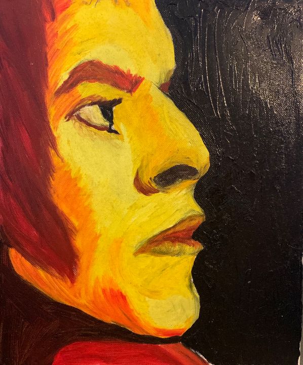 bowieducation's tweet photo. Art of the Day: "Ziggy on Fire". Buy at: https://t.co/wx1xPS1JOj https://t.co/EMH1v7wl7k