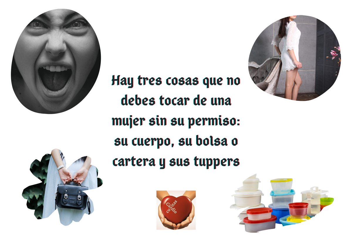 cardiocuritas's tweet photo. Hay tres cosas que no debes tocar de una mujer sin su permiso: su cuerpo, su bolsa o cartera y sus tuppers
#Educación #Respeto #Amor #NoTocar #DesarrolloPeronal #Psicología https://t.co/55sH7FIP7f