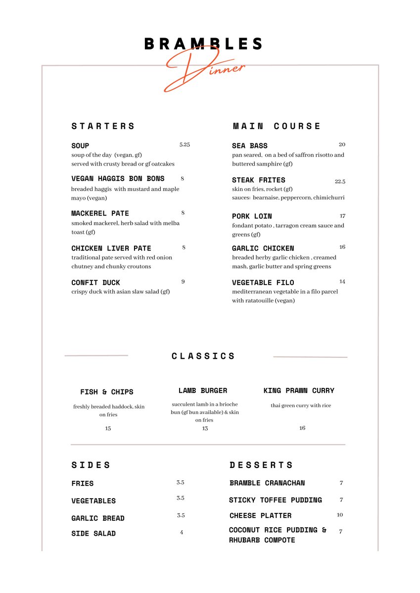 Bramblesargyll's tweet image. It's New Dinner Menu Day at Brambles! 
What will you order?👀

Our Evening Service is Booking Quickly, so make sure to make a reservation to guarantee your table today!
🌐 inverarayhotel.com/food
📞 +44 (0) 1499 302 252
✉️ info@inverarayhotel.com