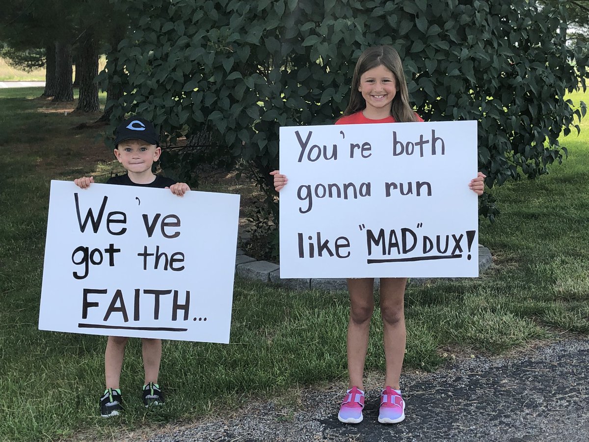 MeganLennex's tweet photo. We are ready to send off Faith &amp; Maddux!  Go Tigers! @CHSTigerTrack #TigerTrackTakesStates https://t.co/lS8sQRYeOX