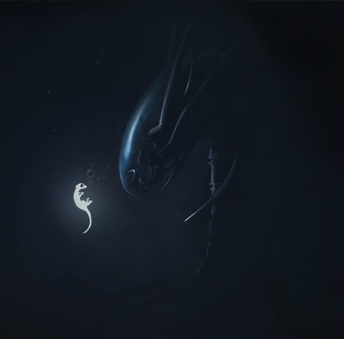 TheBogGame's tweet photo. @kuziuzii You're right that this footage doesn't show much of that aspect of the game. The Alien: Isolation influence mainly shows itself in the gameplay rather than the visuals, such as by having tense hide and seek type gameplay. https://t.co/xqmNZ59gs7