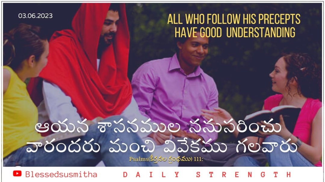 Who follows his instructions have Good knowledge Persons.
#Blessedsusmitha #GPMCHURCH #Motivation #dailystrength #Verseoftheday #Asia #Africa #Northamerica #Southamerica #Europe #Australia #Antarctica
