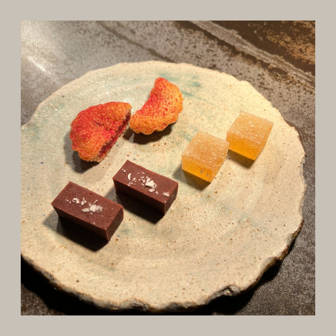 RAFTERS SHEFFIELD (@rafterss11) on Twitter photo 🍬🍫🍭SWEET TREATS🍭🍫🍬
Cultured cream, woodruff & <a href="/OfficialBullion/">Bullion Chocolate</a> 70% single origin chocolate fudge 🍫
2017 vintage elderflower champagne pastille 🍾
Strawberry & lemon verbena Bakewell tart 🍓 🍬🍫🍭SWEET TREATS🍭🍫🍬
Cultured cream, woodruff & <a href="/OfficialBullion/">Bullion Chocolate</a> 70% single origin chocolate fudge 🍫
2017 vintage elderflower champagne pastille 🍾
Strawberry & lemon verbena Bakewell tart 🍓