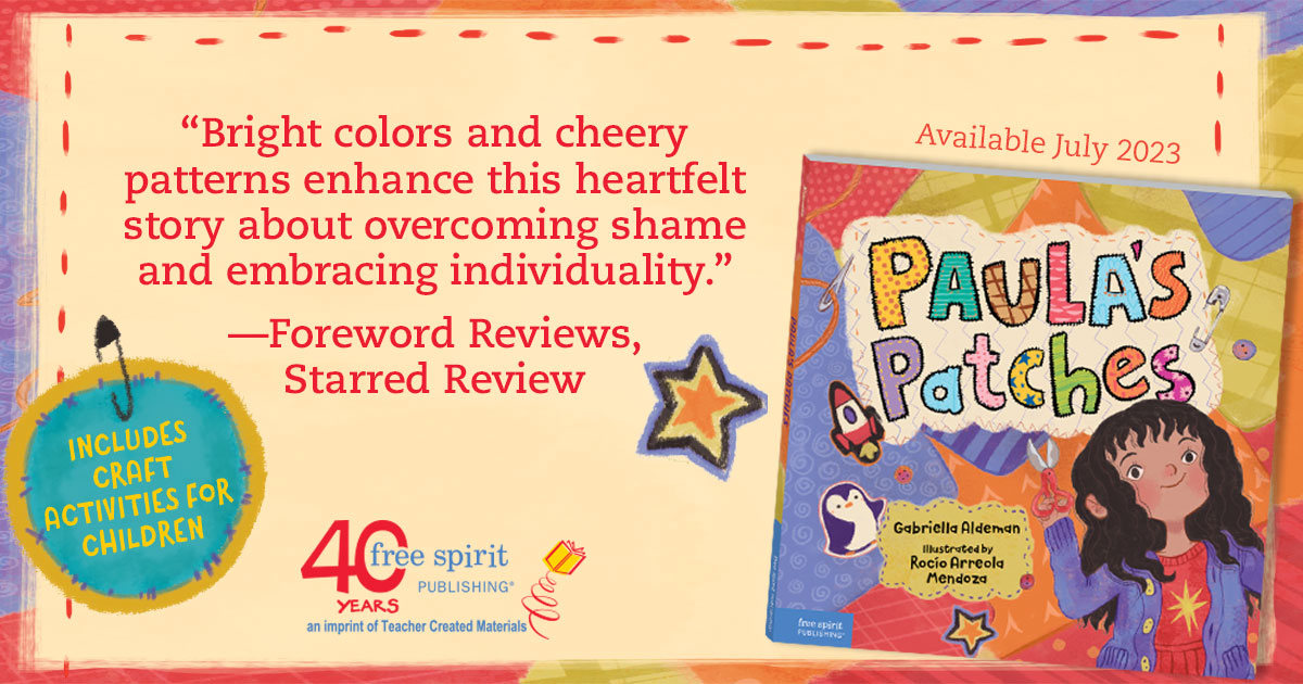 FreeSpiritBooks's tweet photo. 🎉 We've got some BIG news to share! The early reviews are in for Paula's Patches and they're raving about this enchanting story that encourages kids to flex their creative muscles to solve problems. Don't miss out on this one! Learn more: https://t.co/va6i0MMKUt https://t.co/myy5qpOu9n