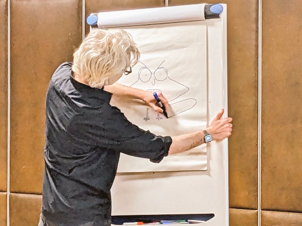 lifeisafestival's tweet image. More fabulous #illustrator fun with @TomMorganJones at #WeeWrite with lots of audience participation! #drawing #Glasgow #AyeWrite P.S. Pro tip from Tom: enter as many drawing competitions as possible ✏️