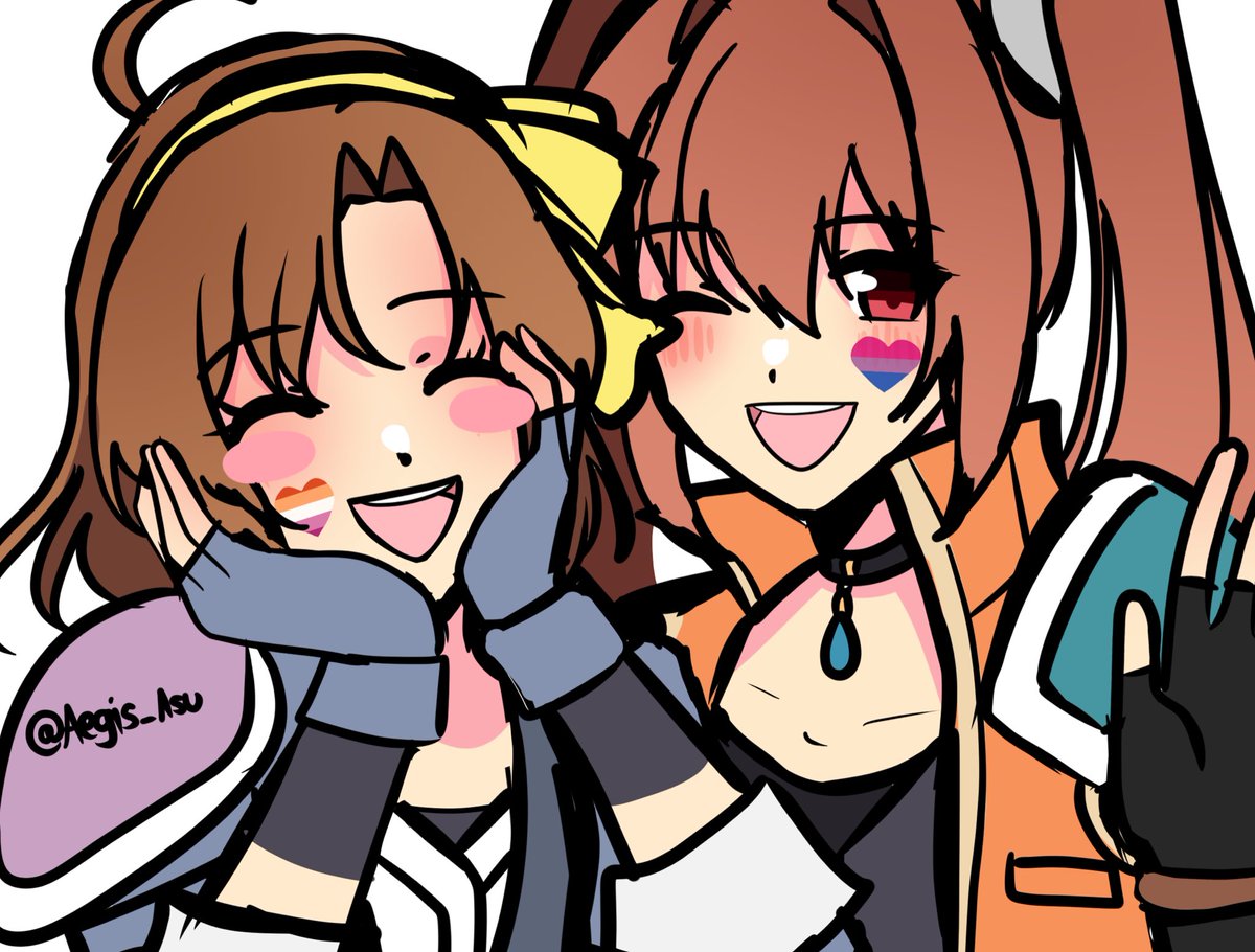 Anelace and Estelle for Pride month 🩷 #kiseki