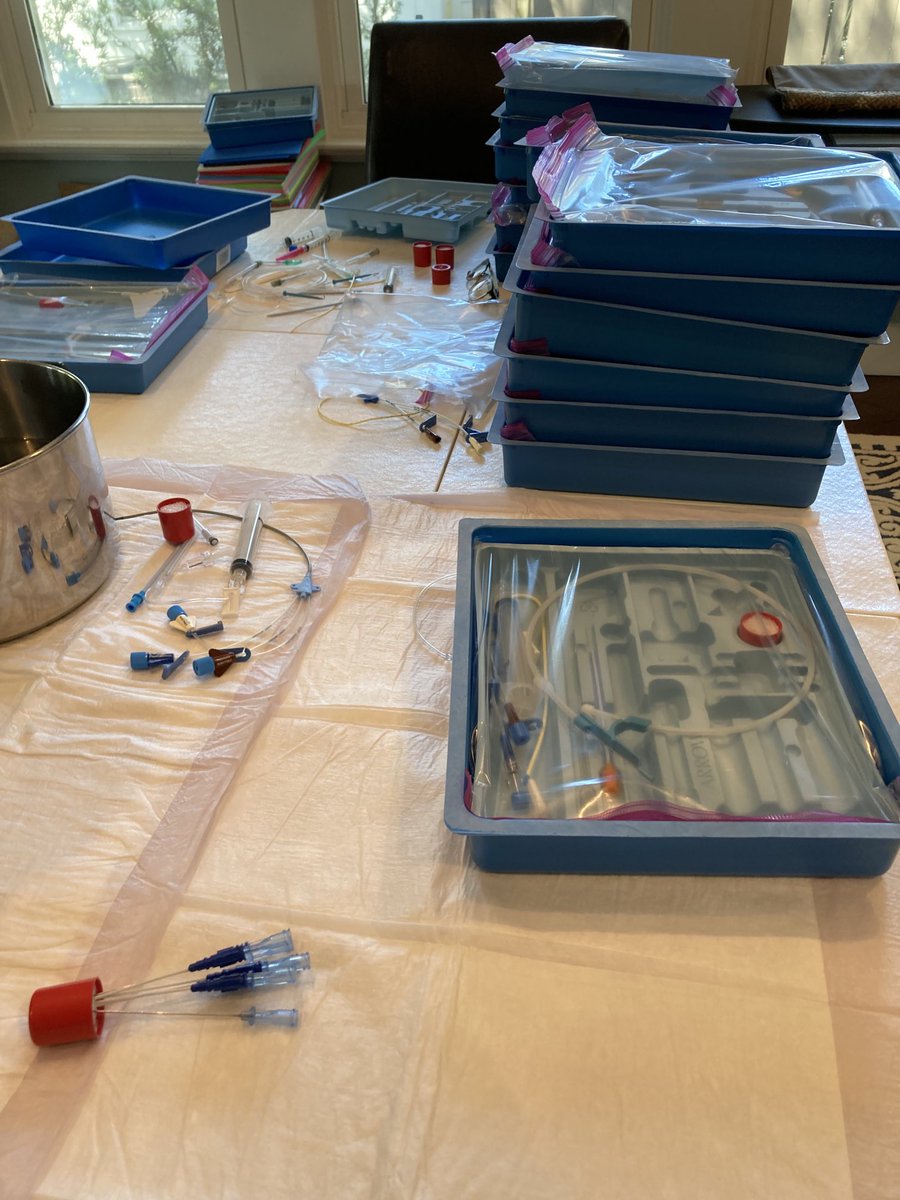 That time when of year again. Dining room transformed in US guided procedures prep room. Love my job #novasoutheasternpaprograma #NSU#papocus#pocus#pastudentsdothat