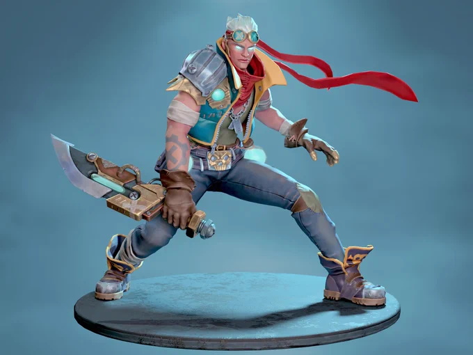 Always cool to see these models take on my previous skin concepts for #ruinedking #humanartist #artstyle #LeagueOfLegends #characterart   Big props to the artists below,  