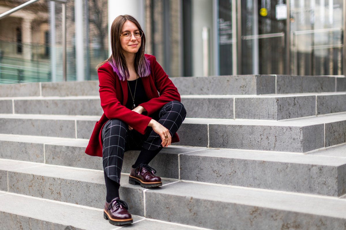 MIT's tweet photo. “In everything I do, I’m a creator”: Mechanical engineer and storyteller Hannah Gazdus integrates her love of art into all of her projects. https://t.co/KzkLqFJRbP https://t.co/Oyq5h0S5Xu