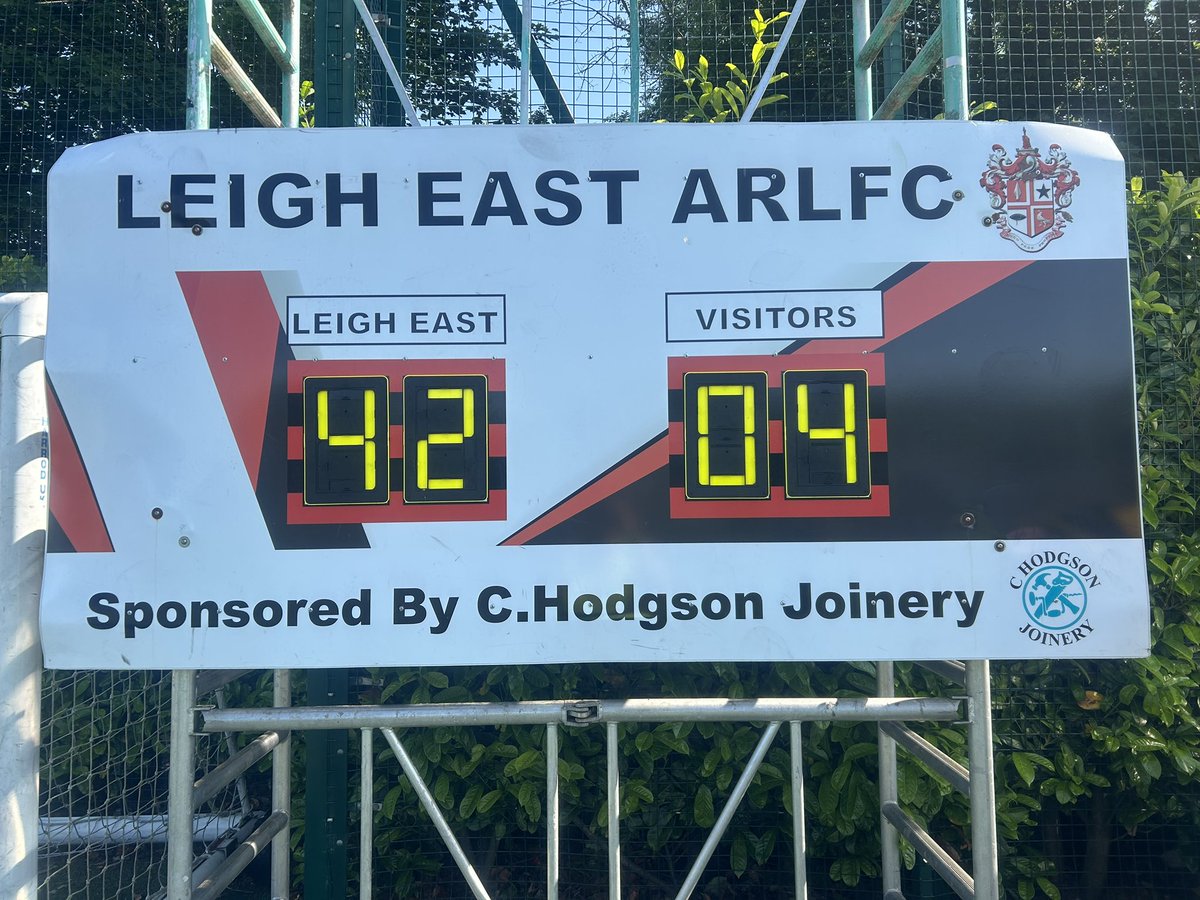 LeighEast's tweet photo. FULL TIME

A convincing performance today as East claim the 2 points today which takes us to top of the league!

All credit to Eastmoor for staying in the game to the very end. 

#UpTheEast https://t.co/ntNgydBPjB