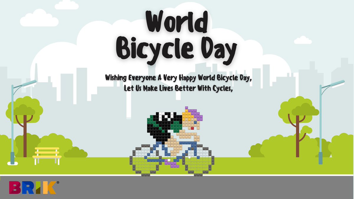 “Life is like riding a bicycle. To keep your balance, you must keep moving.” #WorldBicycleDay #lego #afol #bicycle #brikbuild