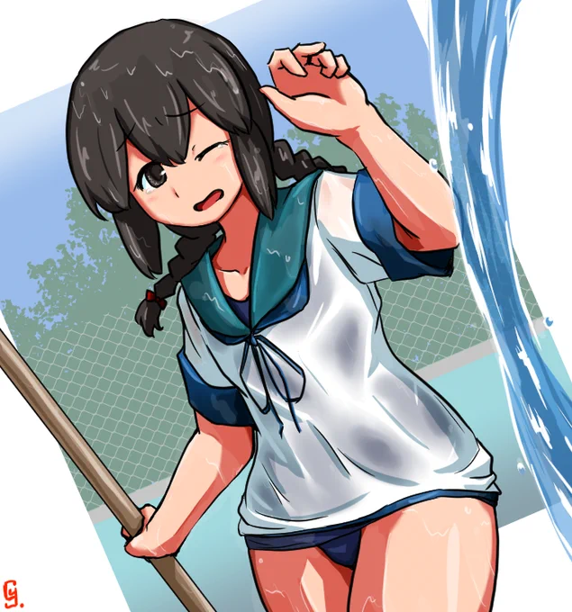 夏の準備ナミン #艦これ版深夜の真剣お絵描き60分一本勝負 #艦これ版真剣お絵描き60分一本勝負_20230603