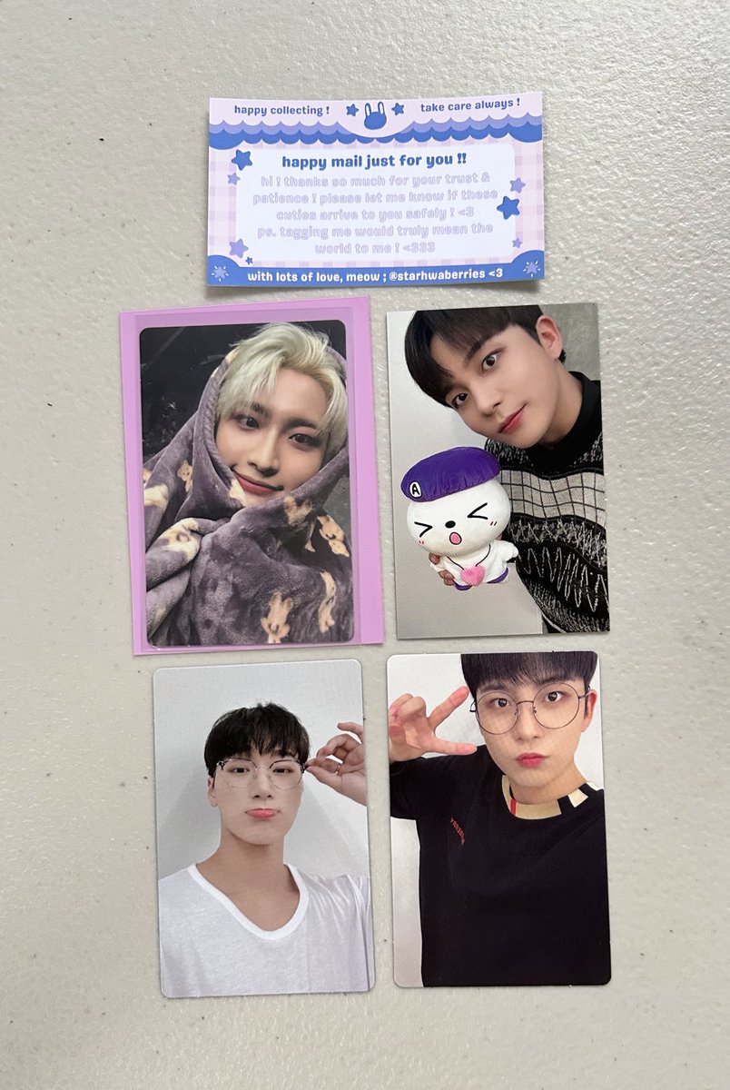 binnie_nonna's tweet photo. #binnie_mails 🐶

JJONGJJONG YEARNER NO MORE 💜

+ prio US exclusives came home + ot8 blanket pc agenda completed 🫶🏻

Thank you so much to @starhwaberries for bringing these home to me ily 🥰💫

#starhwa_thnx 🎀 https://t.co/g4kcb1ngWq