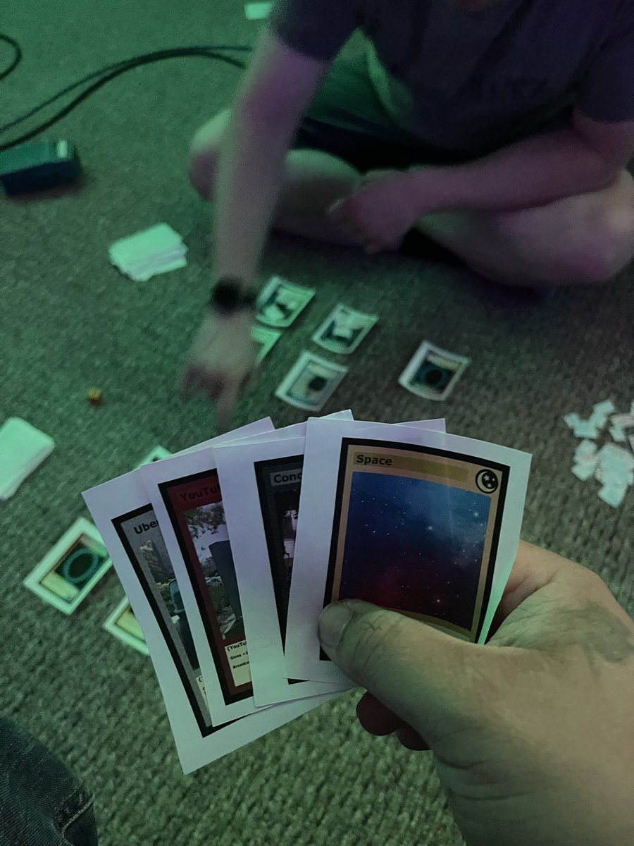 yaboidugg96's tweet photo. Did I forget to mention that played a trading card game based on my past aspirations of being a YouTube creator? https://t.co/Ct7KRSy0Yg