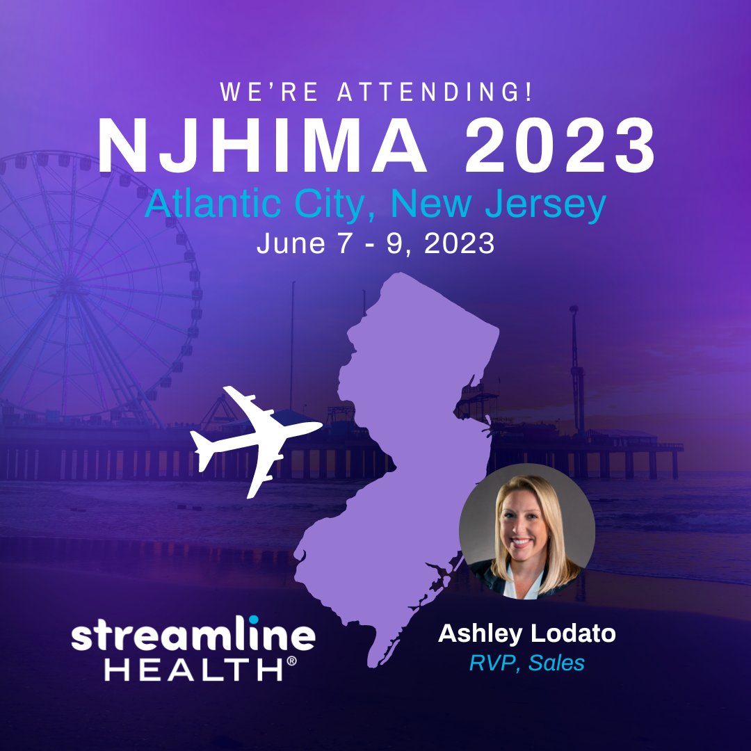 STRM_Health's tweet photo. Trade shows, trade shows, everywhere! Next up is #NJHIMA. Ashley Lodato is headed to the Caesars Hotel in Atlantic City, New Jersey next week and she's ready to discuss the latest trends in auditing and documentation automation. See you soon! @NJHIMA #AHIMA #HIMSocial https://t.co/VaWUGMAgcK