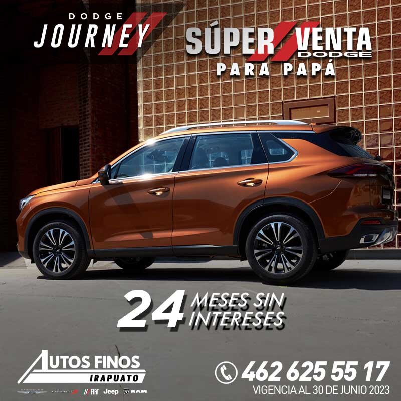 AutosIrapuato's tweet photo. APROVECHA LA SUPER VENTA DODGE PARA PAPÁ 🎉🎈
¡Regálale una Journey hasta con 24 meses sin intereses!
❗Ven a Autos Finos de Irapuato❗ 
📍Prol. Guerrero 1850 Col. U Modelo del IMSS
📱 462 625 55 17
⏰ Lun-Vie 9:00 am a 8:00 pm, Sáb 9:00 am a 6:00 pm y Dom 11:00 am a 5:00 pm https://t.co/RKdT5rje4t