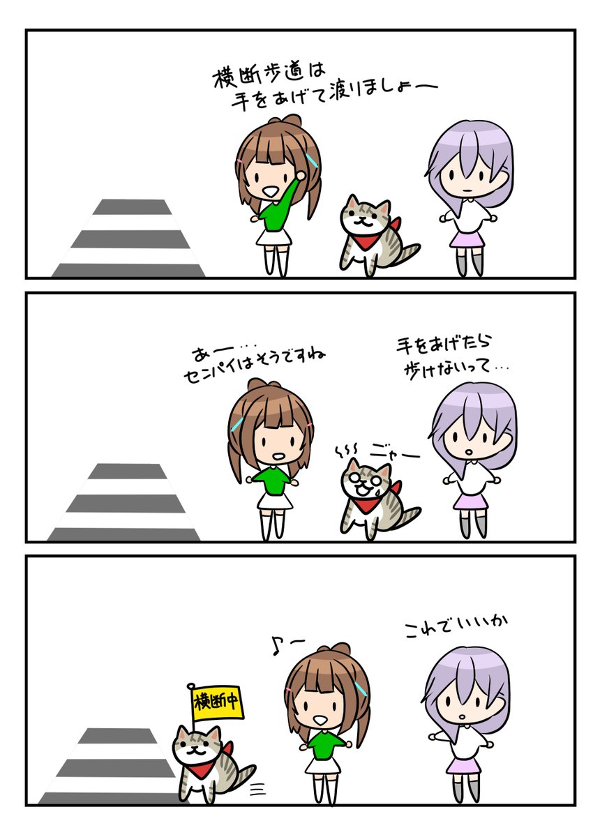 レアさん(横断歩道)