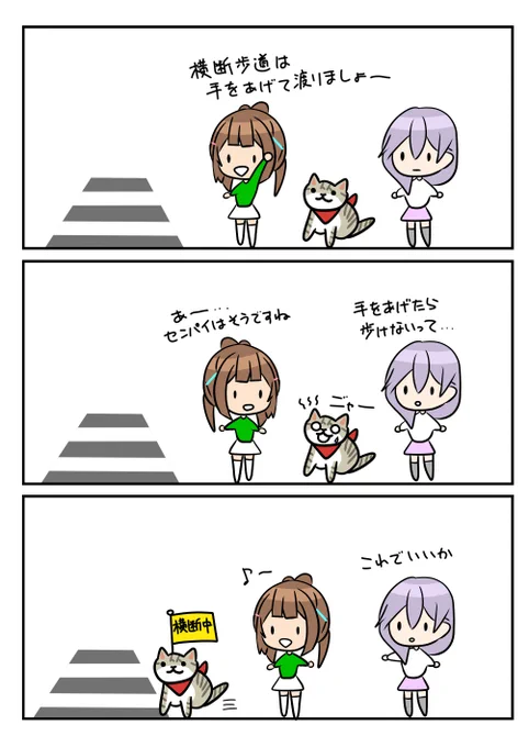 レアさん(横断歩道)