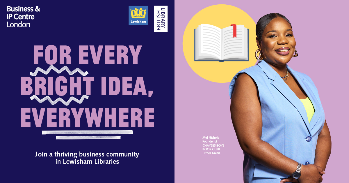 LewishamLibs's tweet photo. 📣 Kickstart Your Business

If you're an aspiring entrepreneur with a business idea you want to develop and protect then join our two-day programme of free workshops on 13th &amp; 15th June.

Find out more and book https://t.co/6T7c2Gf50M

#BL_Kickstart #Catford #StartingUp https://t.co/Vz03PF2Mog