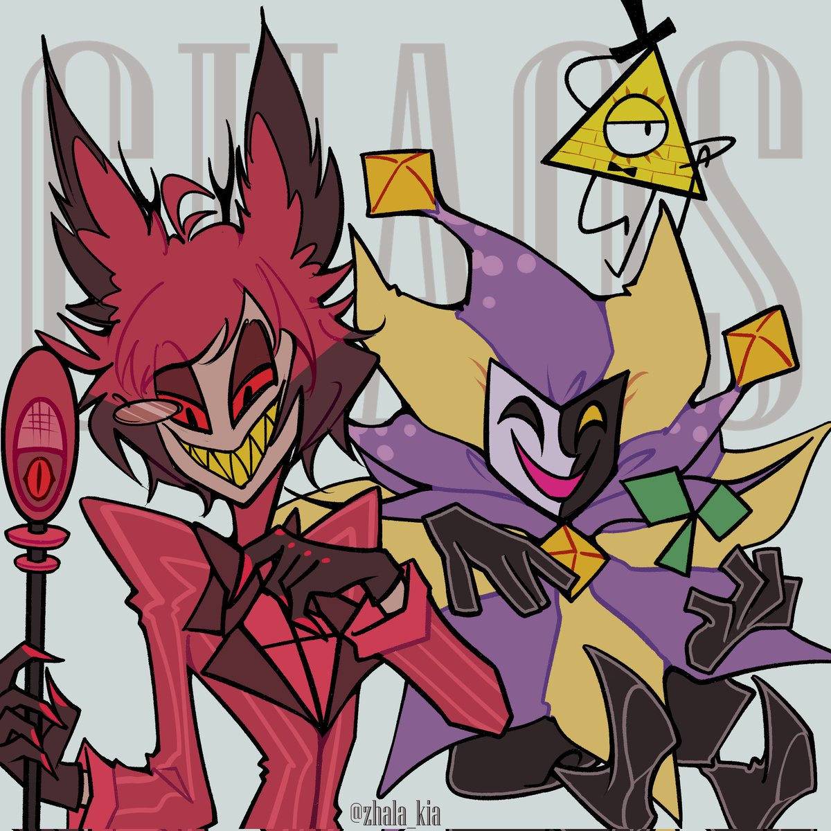 Their commonality is that they do not intend to retire and have the ability to bathe everyone in entertaining fire
#superpapermario #papermario #dimentio #gravityfalls #billchiper #HazbinHotel #Alastor