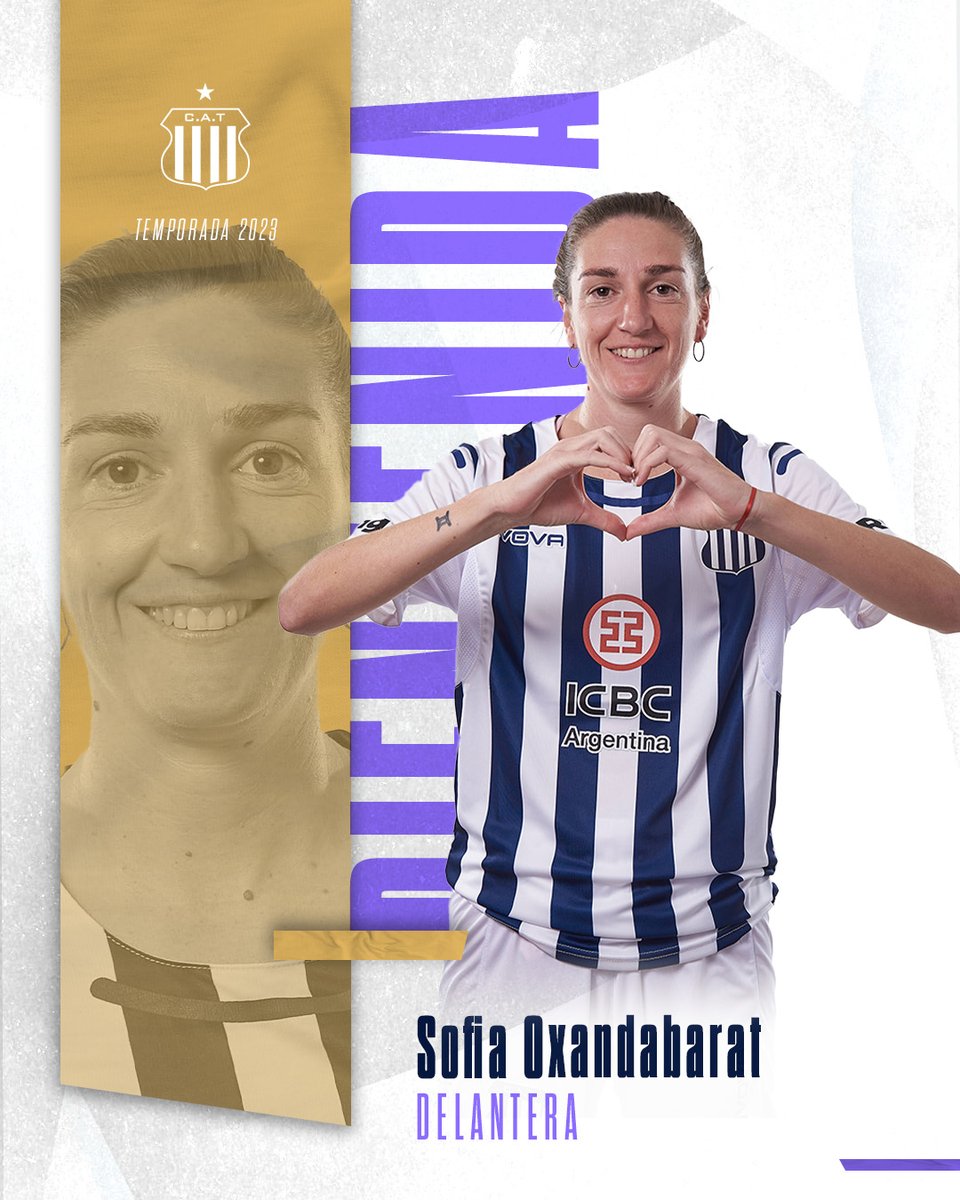 CATalleresdecba's tweet photo. ✍️ 𝐒𝐨𝐟𝐢𝐚 𝐎𝐱𝐚𝐧𝐝𝐚𝐛𝐚𝐫𝐚𝐭 𝐞𝐬 𝐧𝐮𝐞𝐯𝐚 𝐣𝐮𝐠𝐚𝐝𝐨𝐫𝐚 𝐝𝐞 #𝐓𝐚𝐥𝐥𝐞𝐫𝐞𝐬

La jugadora uruguaya 🇺🇾 de 28 años nació en la ciudad de Salto y se desempeña como delantera.

Su último equipo fue Montevideo Wanderers, este año, donde jugó dos partidos e hizo dos goles. 

En la liga doméstica del vecino país fue goleadora en dos oportunidades: en 2020 de la segunda división con Racing de Montevideo y en 2021 de Primera División con Defensor Sporting.

🏆 Salió campeona de la Segunda División con Racing de Montevideo y de Primera División con Defensor Sporting.

Además es goleadora histórica de dicho club, con el que sumó su primera participación en Copa Libertadores.

También fue elegida como mejor jugadora del fútbol uruguayo en 2022.

¡Bienvenida Sofía! 💙

🔵⚪️ #VamosTalleres #JuntasTodo