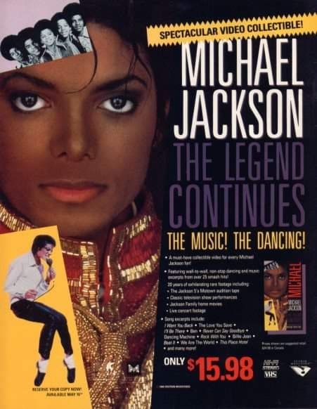 ☆June 3,1988- the VHS video 'Michael Jackson: The Legend