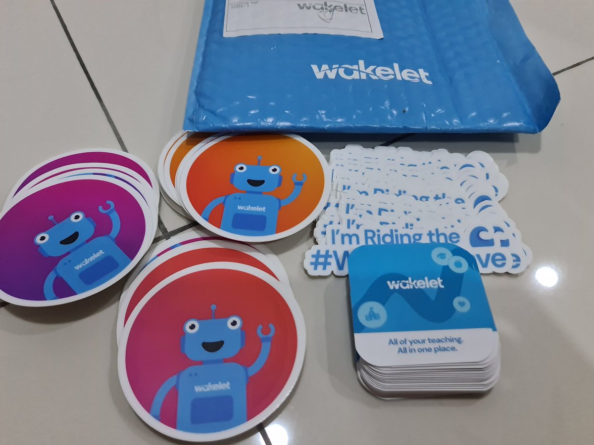 cheeyenny's tweet photo. Thanks to Wakelet.
Just got the stickers, today❤️❤️❤️
Will give them to my students when school reopens!
@wakelet
#WakeletCommunityWeek
#WakeletWave
#digitalskills
#sysisthebest
#PAK21 https://t.co/Tsz4SamAY2