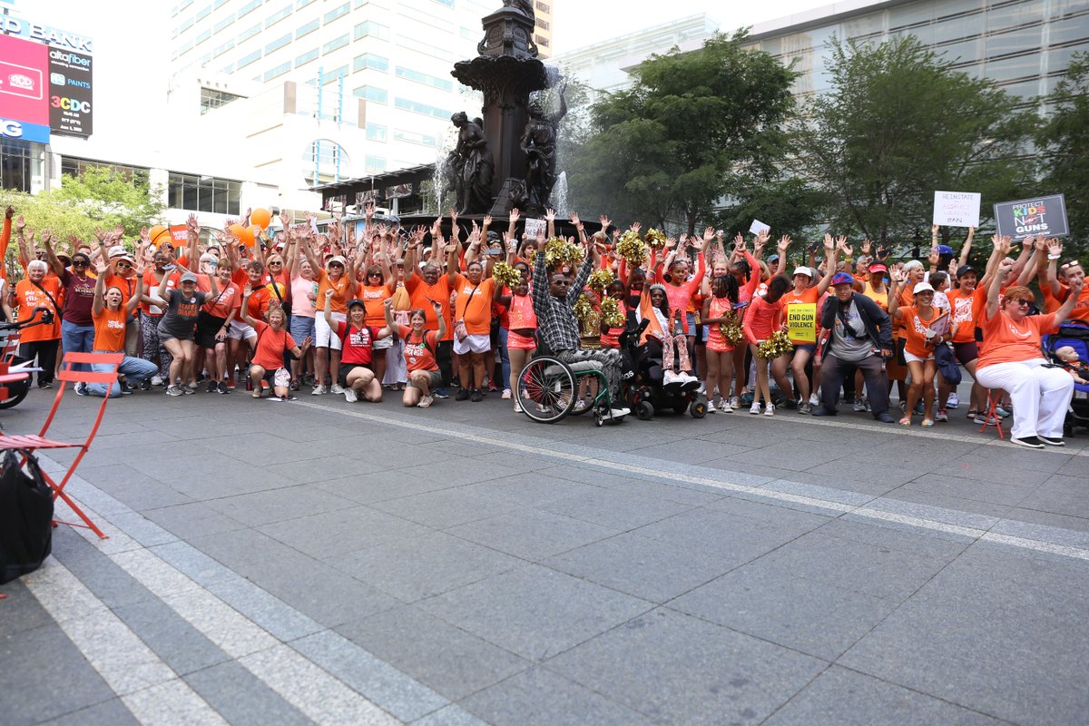 WCPO's tweet image. Saturday marks National Gun Violence Awareness Day, and advocates are participating in Wear Orange on Fountain Square as part of a nationwide effort to support those affected by gun violence.