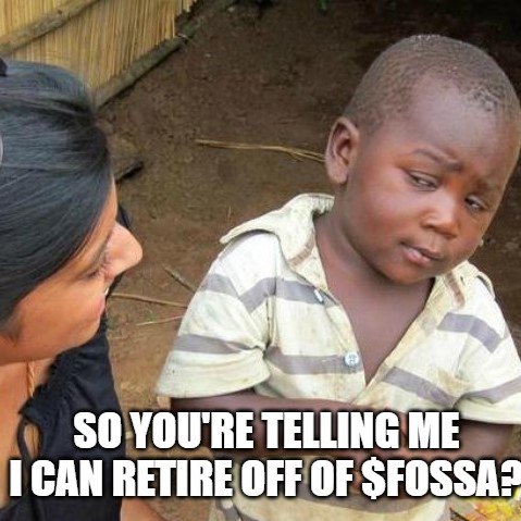 Really?

Yes.

$FOSSA