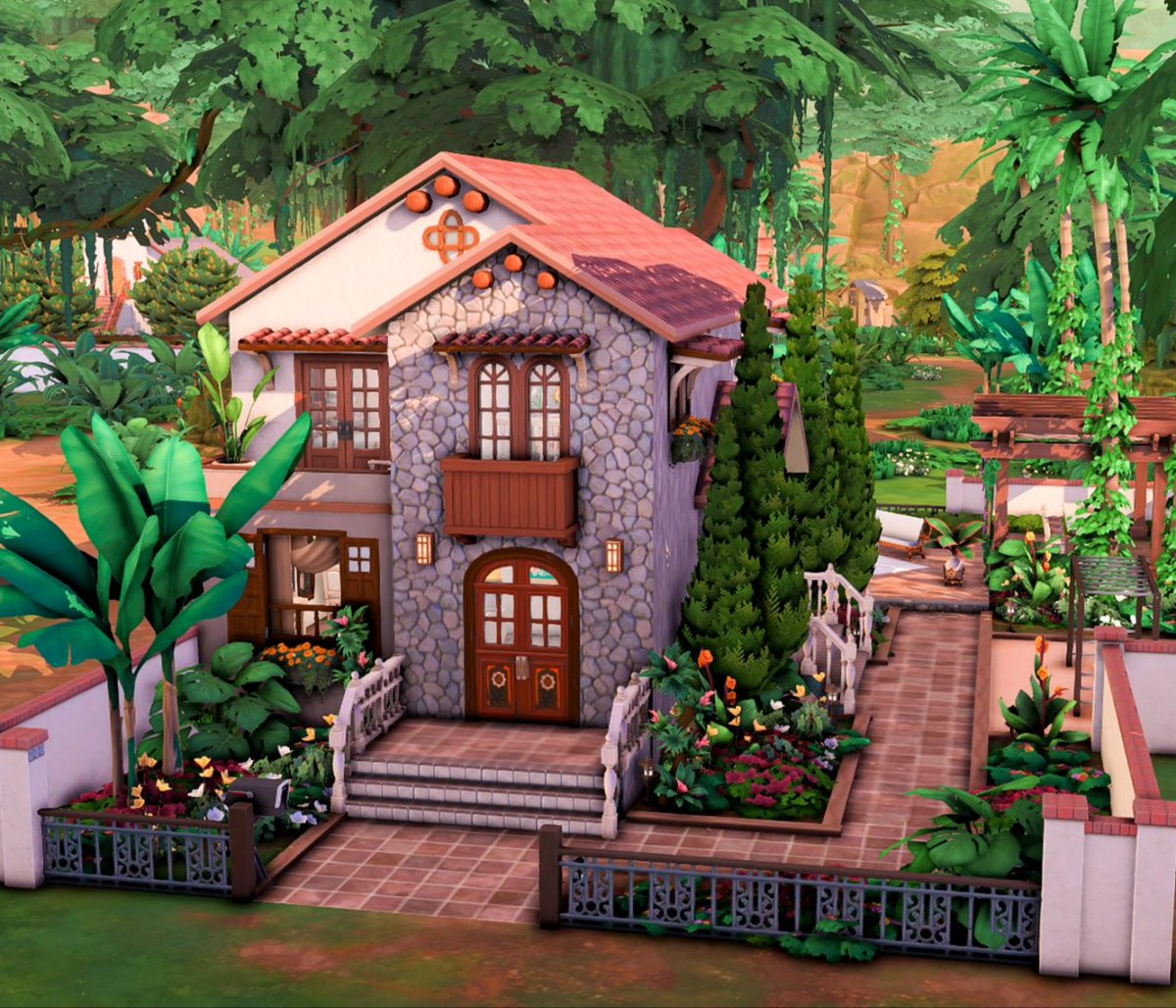 plummysims's tweet photo. Selvadorada villa 🌱

Packs: Island Living, Jungle Adventure, Movie Hangout

Build detail:
- Selvadorada Villa
- 3 Bedrooms, 2 Bathrooms
- § 100,368
- Selvadorada / Selvadorada Villa
- 30 x 20

ID elfathiera
Speed build https://t.co/jl5ndc6eG4

#thesims4 #showusyourbuilds https://t.co/VZx9mpE5iX
