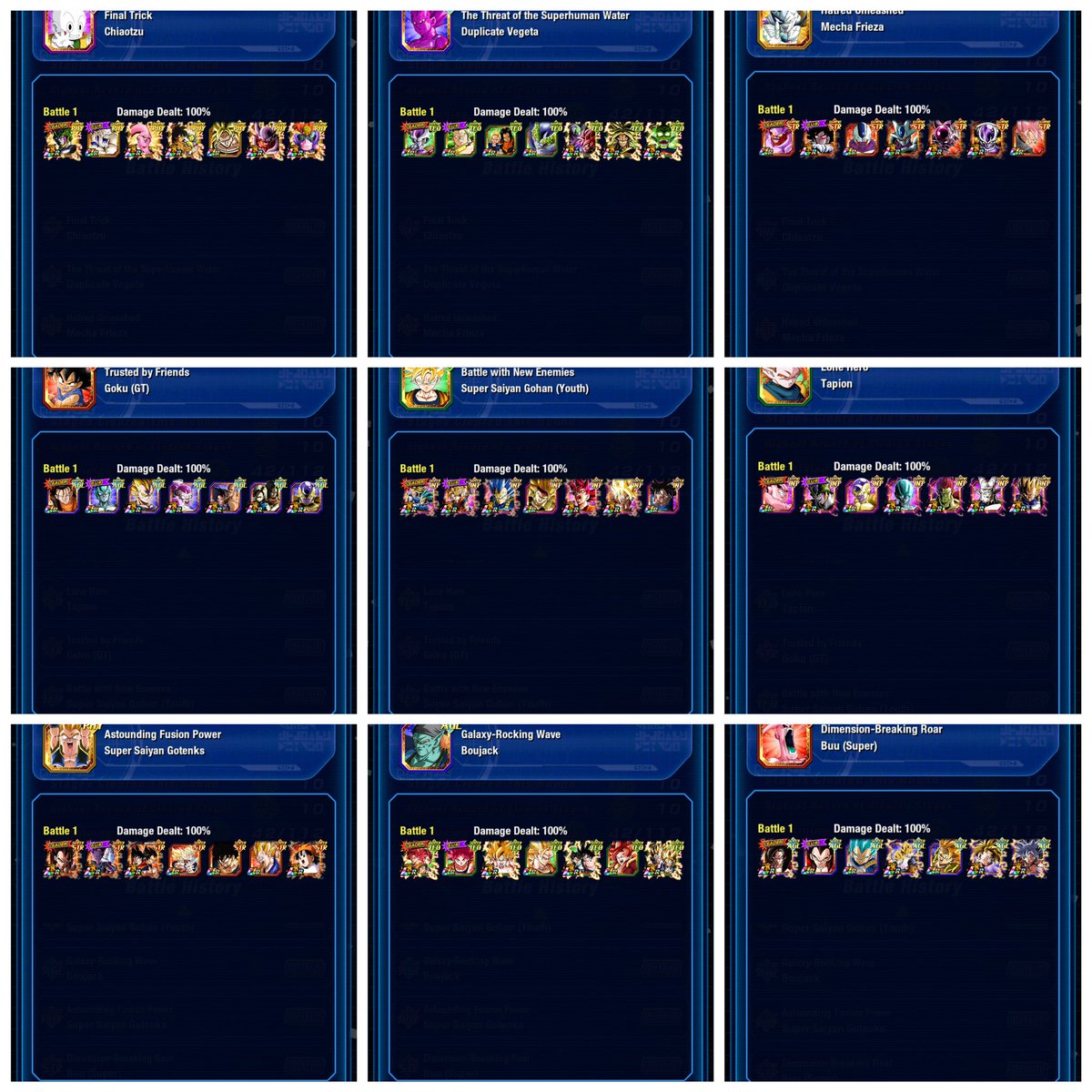 DOKKANBATTLE_ES's tweet photo. Por aquí tenéis cómo me he hecho  el Battlefield de este mes #DOKKANBATTLE https://t.co/94c9QRz1PR