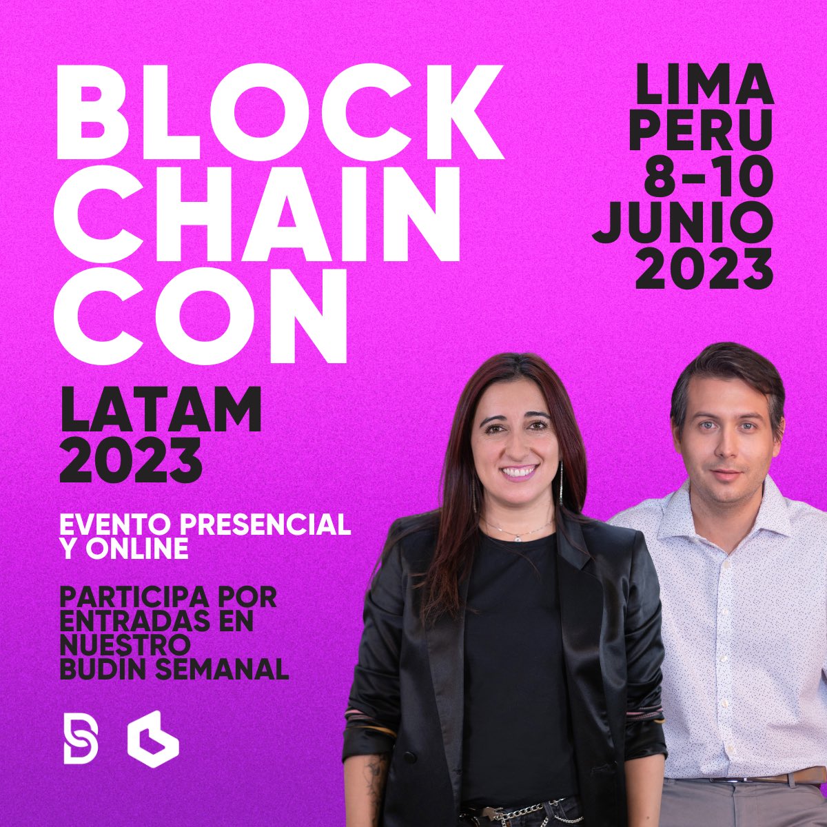 BudaPuntoCom's tweet photo. Participa en la próxima #BlockchainCon, el evento que toda Sudamérica espera ⚡️

Los principales líderes de la industria estarán abordando temas sobre #Bitcoin #Blockchain #Crypto #Web3 #Metaverso y más

@blockchainconla y @BudaPuntoCom regalan entradas en el Budín Semanal ❤️ https://t.co/iHwSU121Nt