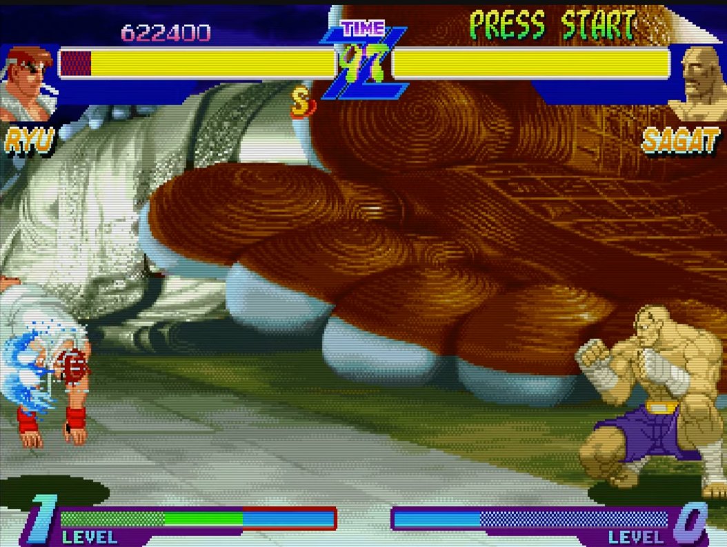 GamerDeMeia's tweet photo. 🕹️Street Fighter Alpha: Warriors' Dreams
🏢Capcom | 1995
🎛️CPS-2
👥1-2 jogadores
🎮Luta
📝Taí um jogo que envelheceu bem. Os chain combos são roubados. Mas é raro encontrar uma pessoa que conseguiu vencer o Akuma dessa versão. 👊🕹️ #arcadeverse https://t.co/xzQsZNuN2o