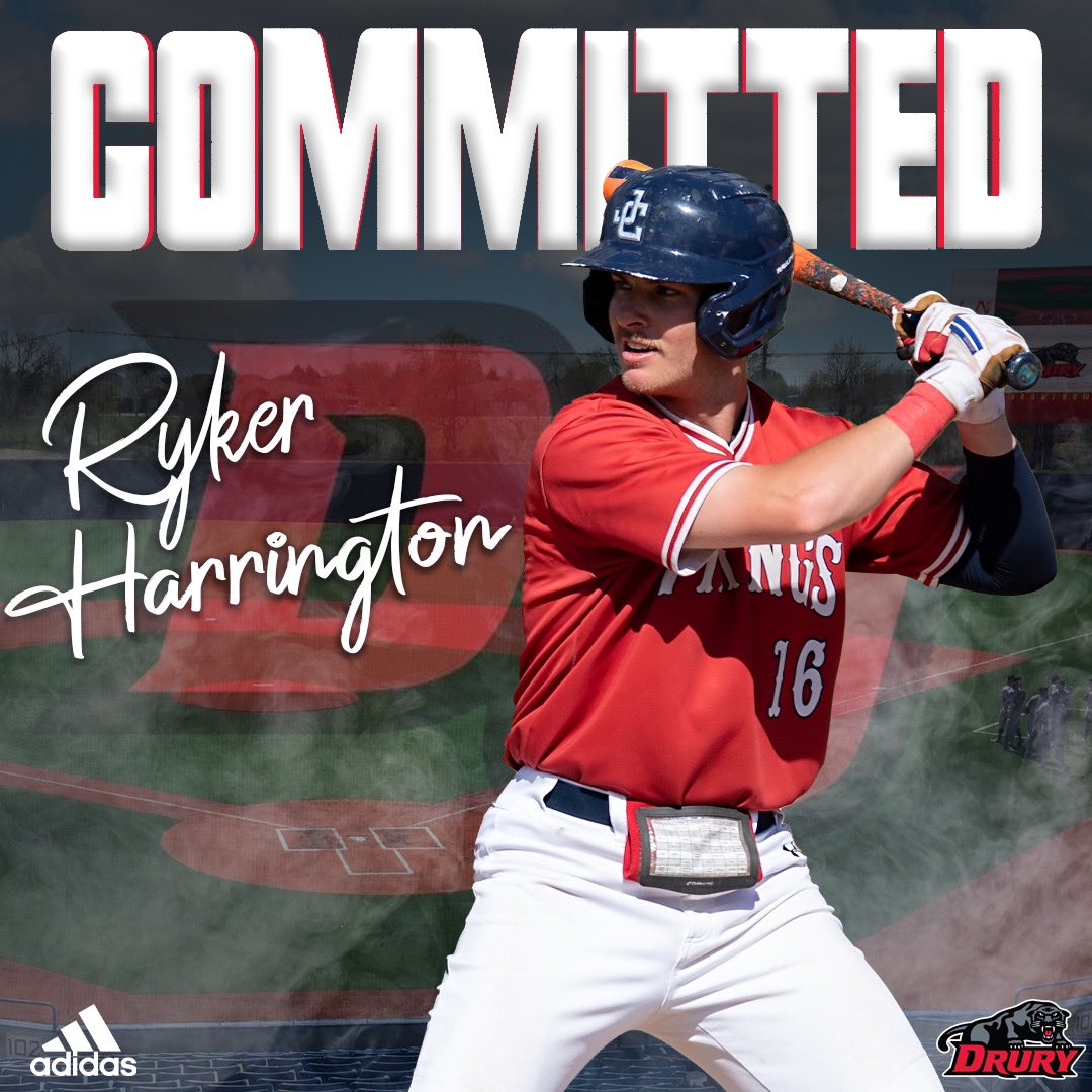 HarringtonRyker's tweet photo. Blessed for the opportunity to continue my academic and baseball career at Drury University. Thank you to my family, teammates, and coaches for helping me every step of the way. 🔴🐾 @DruryBaseball https://t.co/YwzH0vmv5z