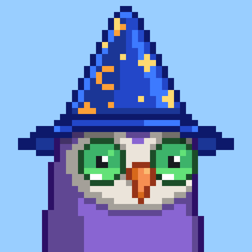 Alpha_Camps's tweet photo. Our DAO continues to diversify and added the first Blue-Chip for its members. A @moonbirds w/wizard hat off the floor. With Mythics coming in July and a solid @proof_xyz team behind them - we are confident they are primed for a massive comeback! https://t.co/rsbQtCMZHK
